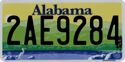 AL license plate 2AE9284