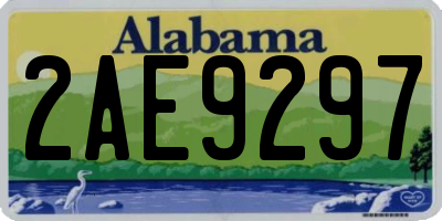 AL license plate 2AE9297