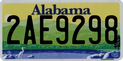 AL license plate 2AE9298