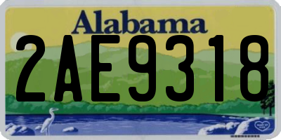 AL license plate 2AE9318