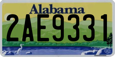 AL license plate 2AE9331