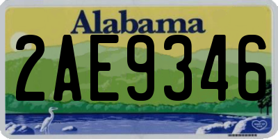 AL license plate 2AE9346