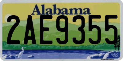 AL license plate 2AE9355