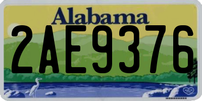 AL license plate 2AE9376
