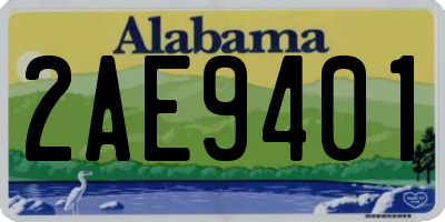 AL license plate 2AE9401