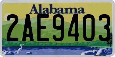 AL license plate 2AE9403