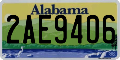 AL license plate 2AE9406