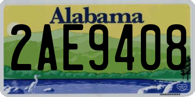 AL license plate 2AE9408