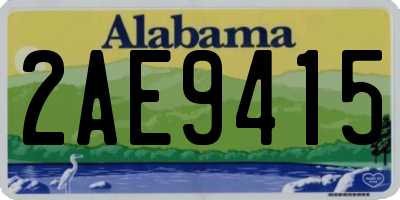 AL license plate 2AE9415