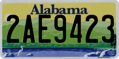 AL license plate 2AE9423