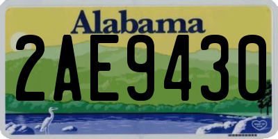 AL license plate 2AE9430