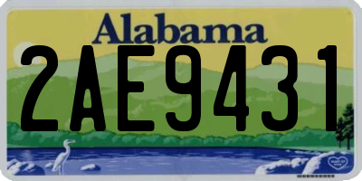 AL license plate 2AE9431