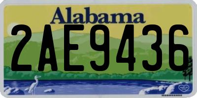 AL license plate 2AE9436