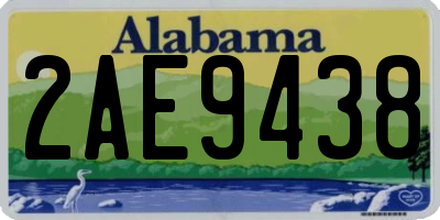 AL license plate 2AE9438