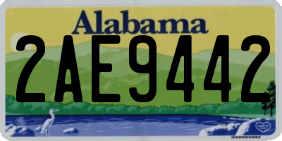 AL license plate 2AE9442