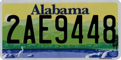 AL license plate 2AE9448