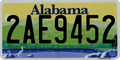 AL license plate 2AE9452