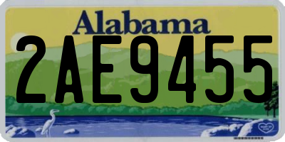 AL license plate 2AE9455