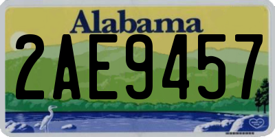 AL license plate 2AE9457