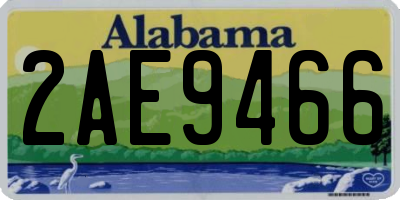 AL license plate 2AE9466