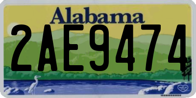 AL license plate 2AE9474