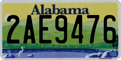 AL license plate 2AE9476