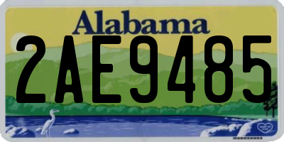 AL license plate 2AE9485