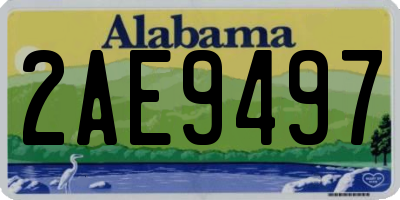 AL license plate 2AE9497