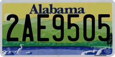 AL license plate 2AE9505