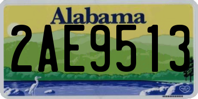 AL license plate 2AE9513