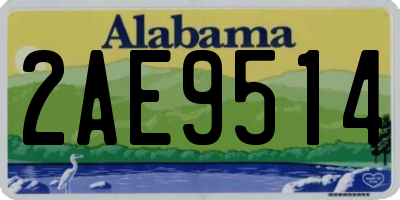AL license plate 2AE9514