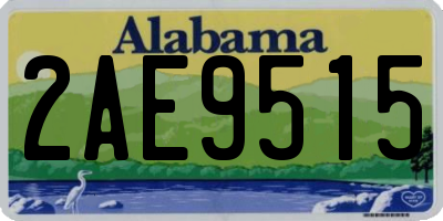 AL license plate 2AE9515