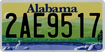 AL license plate 2AE9517