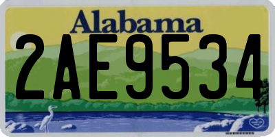 AL license plate 2AE9534