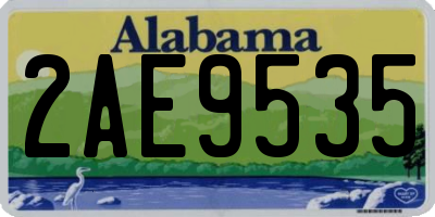 AL license plate 2AE9535