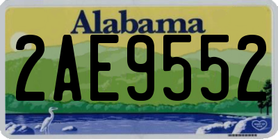AL license plate 2AE9552