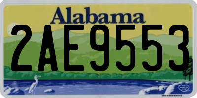 AL license plate 2AE9553