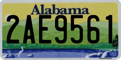 AL license plate 2AE9561