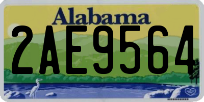 AL license plate 2AE9564