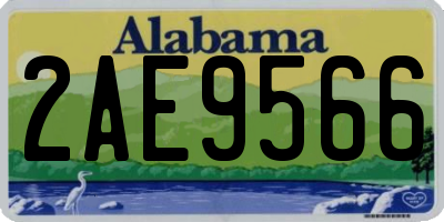 AL license plate 2AE9566