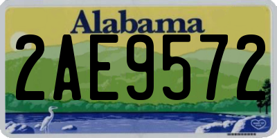 AL license plate 2AE9572