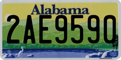 AL license plate 2AE9590