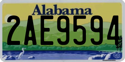 AL license plate 2AE9594