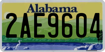 AL license plate 2AE9604