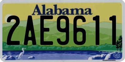 AL license plate 2AE9611