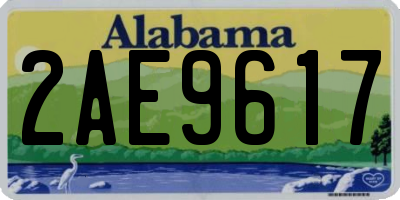 AL license plate 2AE9617