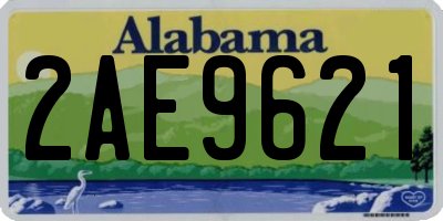 AL license plate 2AE9621