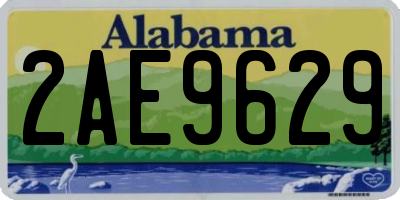 AL license plate 2AE9629