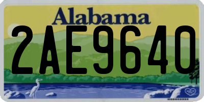 AL license plate 2AE9640