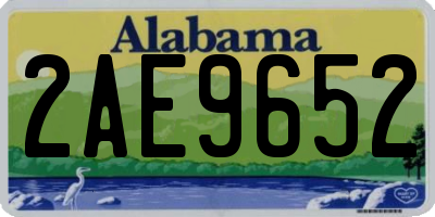 AL license plate 2AE9652